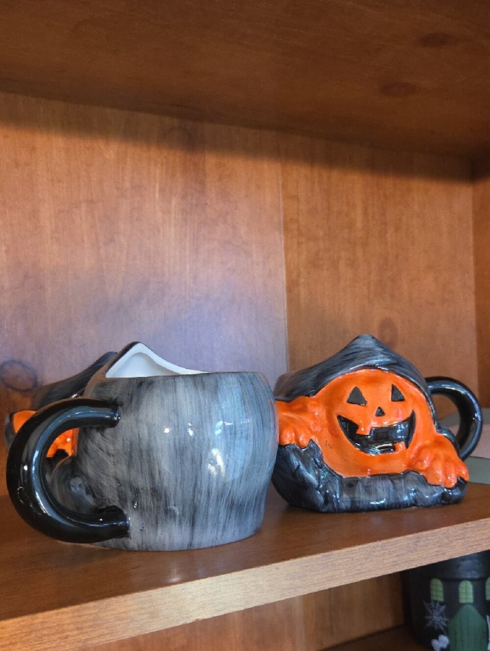 Halloween Pumpkin Ceramic Mug Set Of 3 - Picture 4 of 4